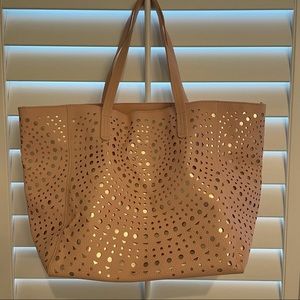 Bath & Body Works pink and gold tote bag|LIKE NEW